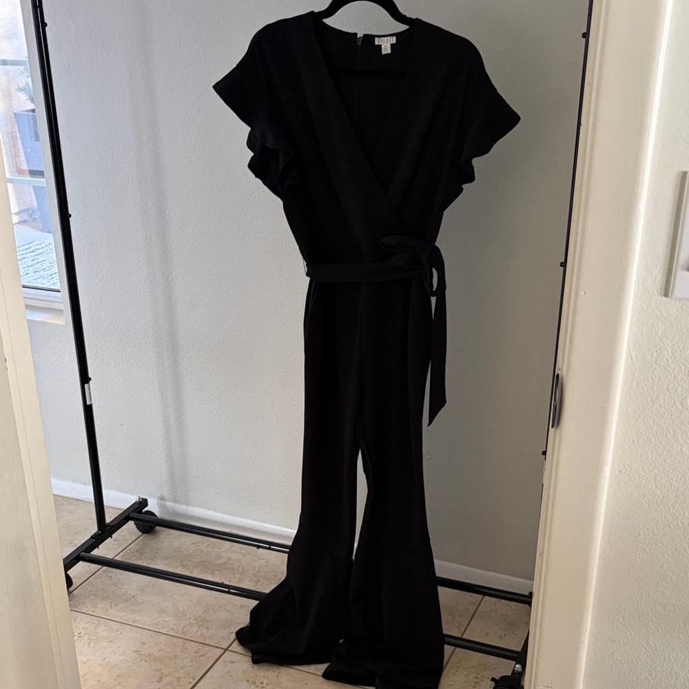 Chic Black Wrap Jumpsuit